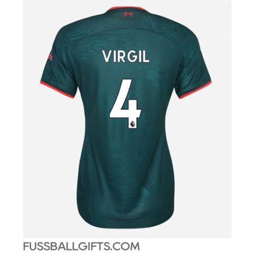 Liverpool Virgil van Dijk #4 Fußballbekleidung 3rd trikot Damen 2022-23 Kurzarm